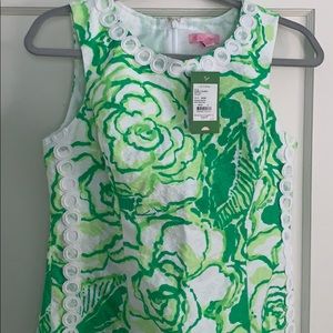 Lilly Pulitzer NWT Green Print Mini Dress Size 8